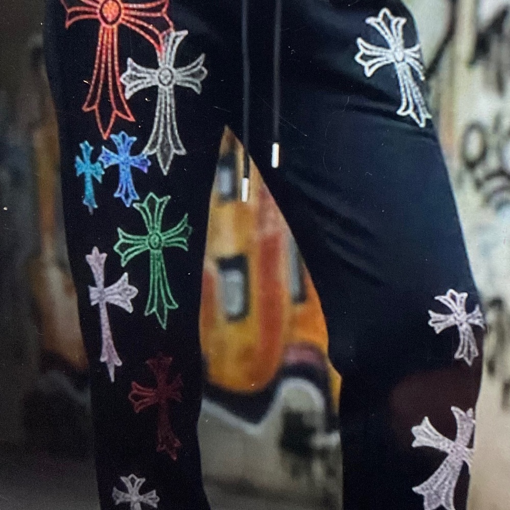 Pants   With sequenced crosses ..  Size  XL  BRAND NEW